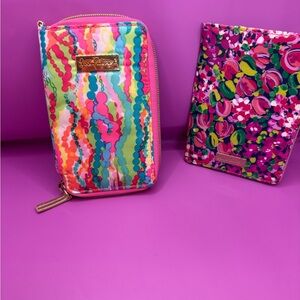 Set Of 2 Lilly Pulitzer wallets/passport/card holders